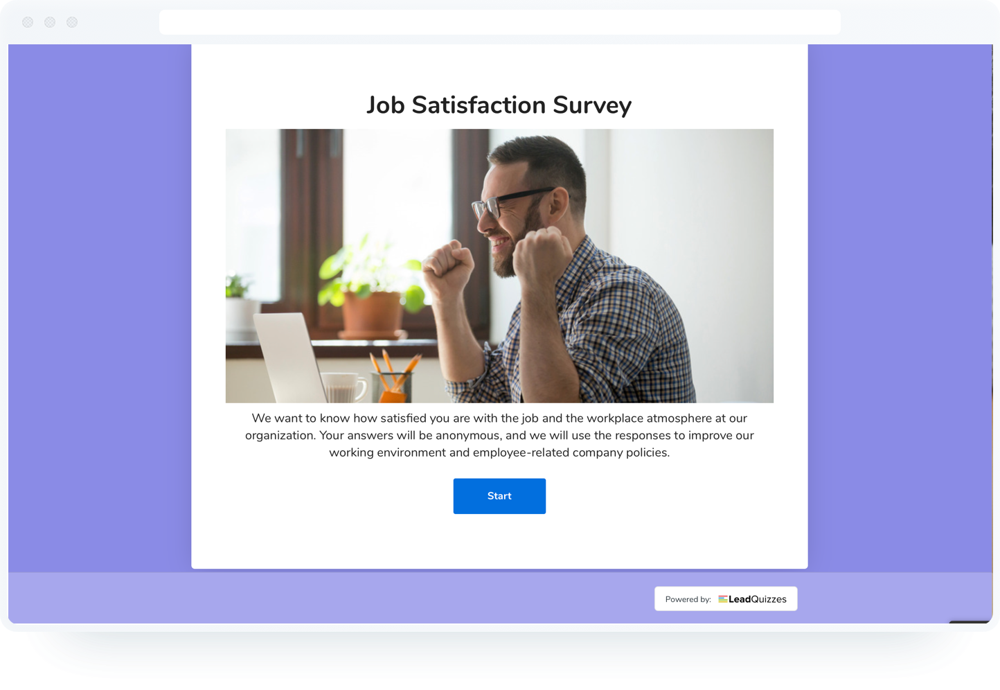 Job Satisfaction Survey Template - LeadQuizzes