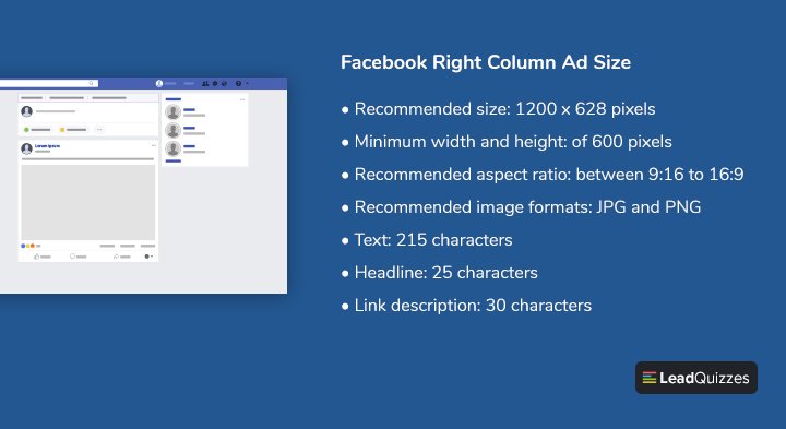 Facebook Right Column Ad Size