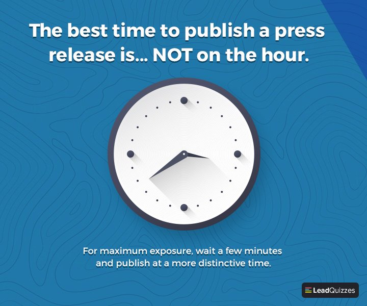 when to publish a press release