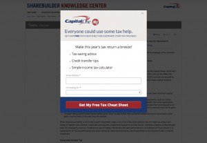 capital One popup