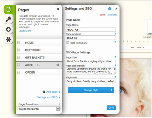 wixsite seo settings