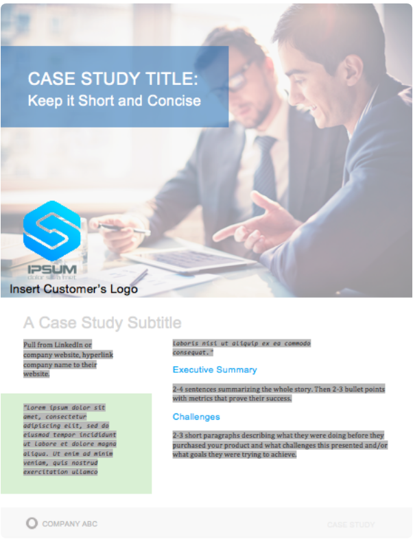 case study template 1