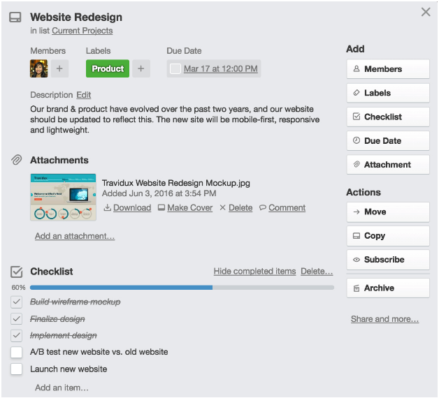 trello card details