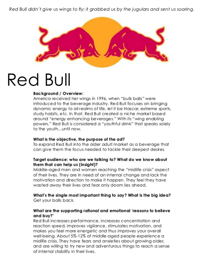 Red Bull Creative Brief