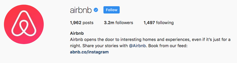 Airbnb Instagram