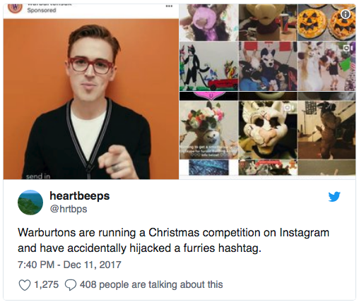 Warburtons Hashtag Fiasco