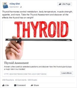 jon benson thyroid quiz facebook ad