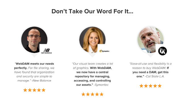 lead capture page testimonial examples