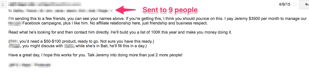 Referral Request Email Response