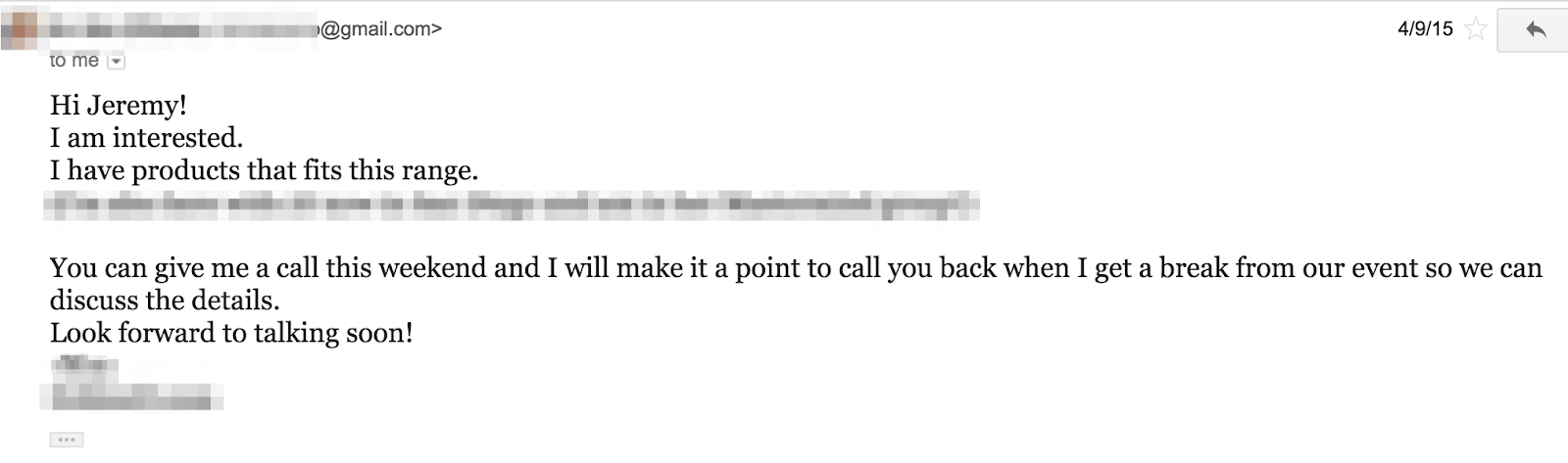 Referral Sales Email 1