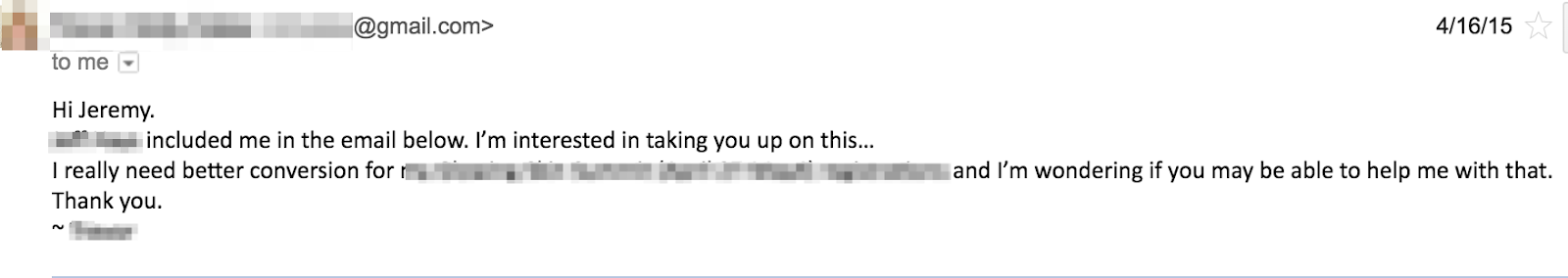 Referral Sales Email 2