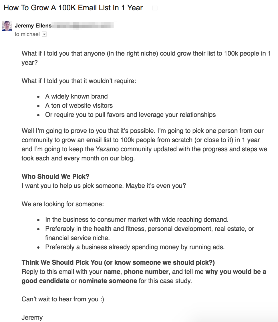 How To Grow A 100K Email List In 1 Year Email Promotion