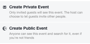 Facebook event