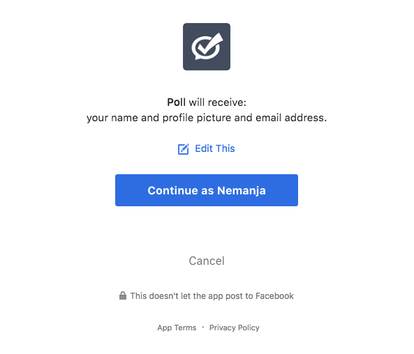 facebook authorization