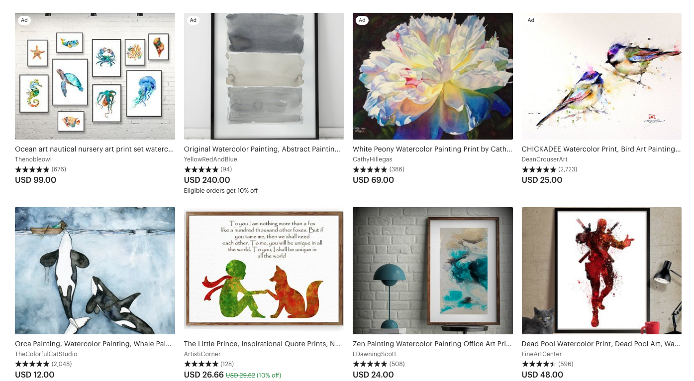 How to sell art online on Etsy
