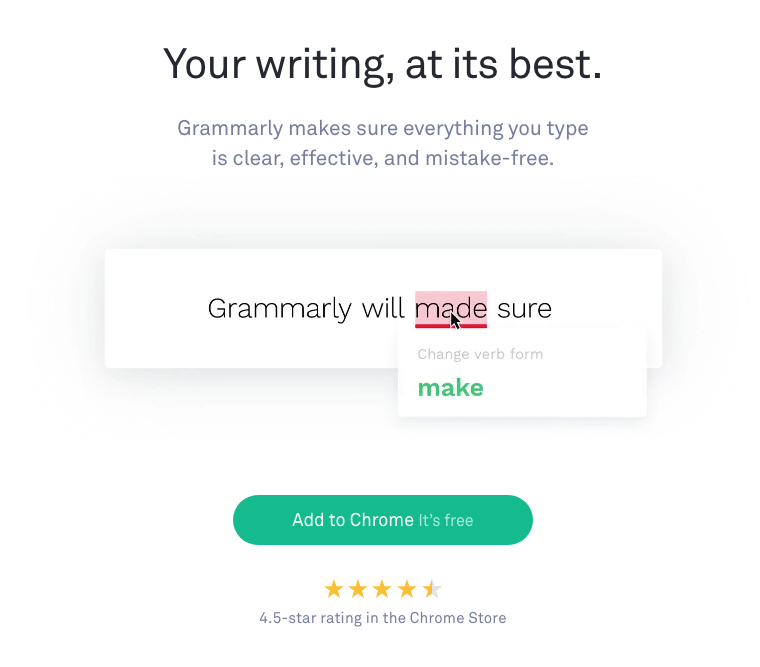 Writing apps - Grammarly