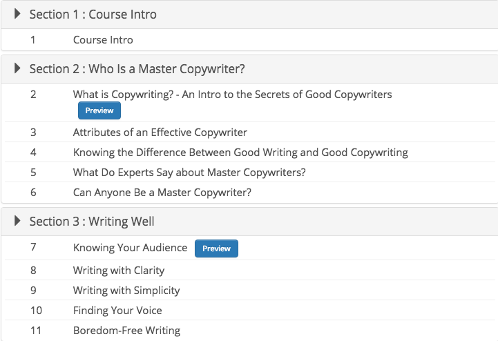 Copywriting course from Eduonix