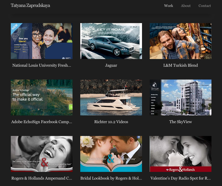 copywriter portfolio