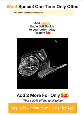 Upsell and Downsells