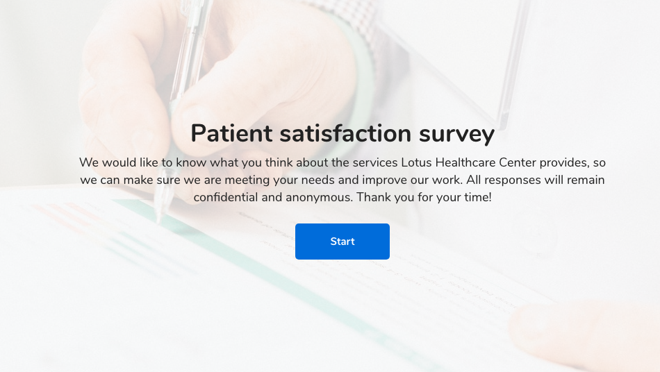patient satisfaction survey