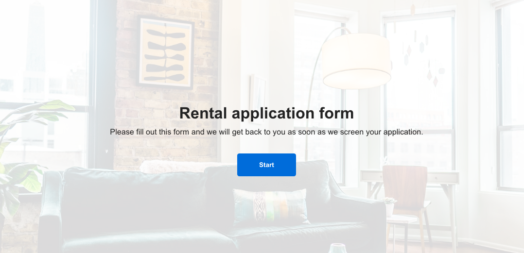 rental application form