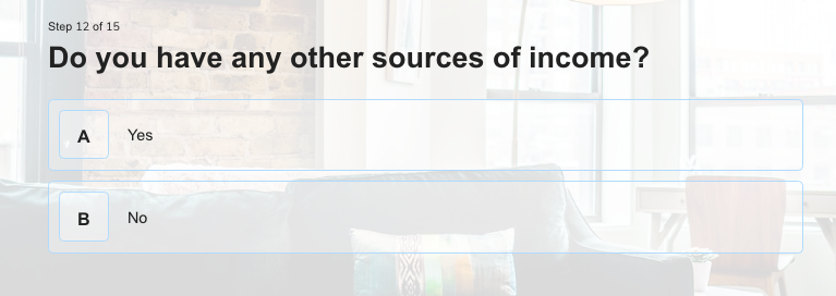 rental application form income