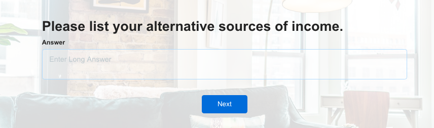 rental application form income