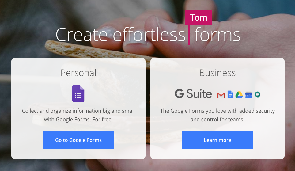 Google Forms - Typeform competitor