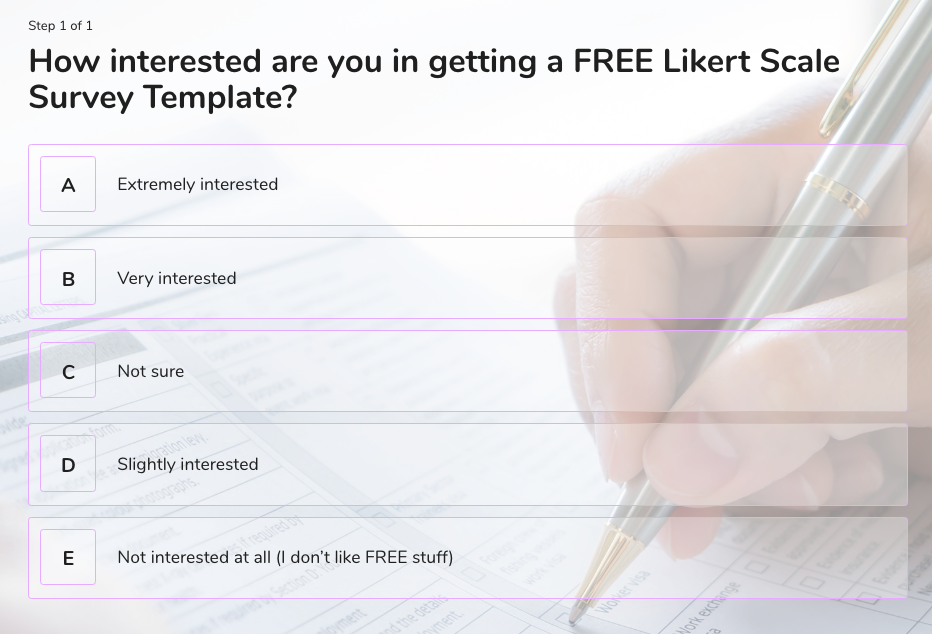 Likert Scale: How to Create Your Own Survey (FREE Examples + Template)