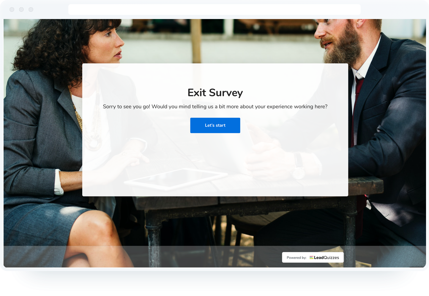 Exit Survey
