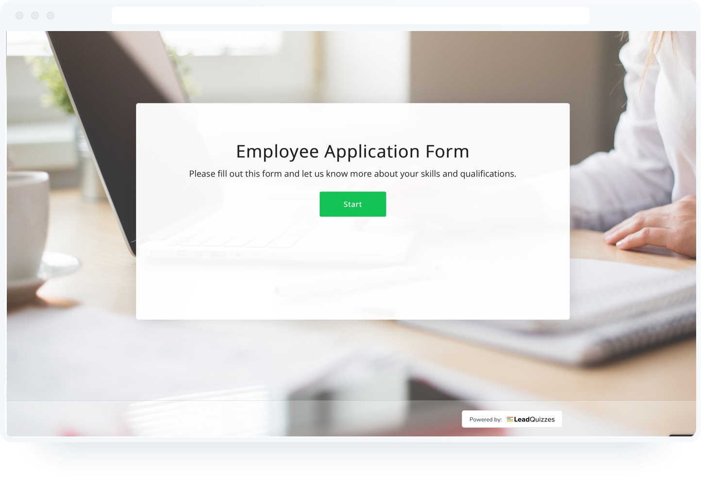 job application form