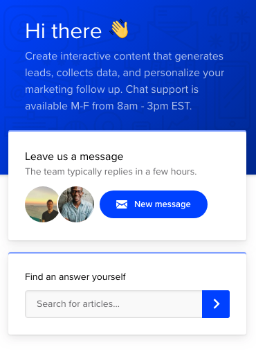 Google Forms alternative - chat support