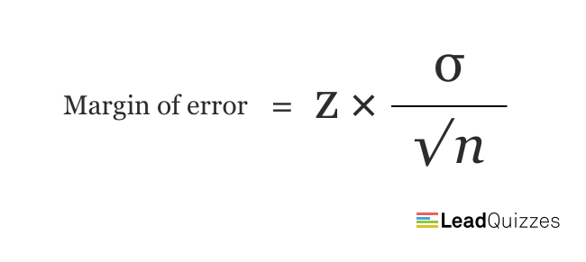 Margin of error formula 1