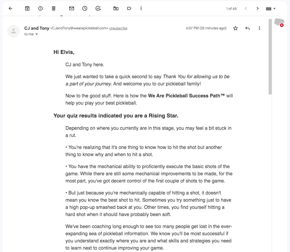 Automated Email Welcome Sequence 