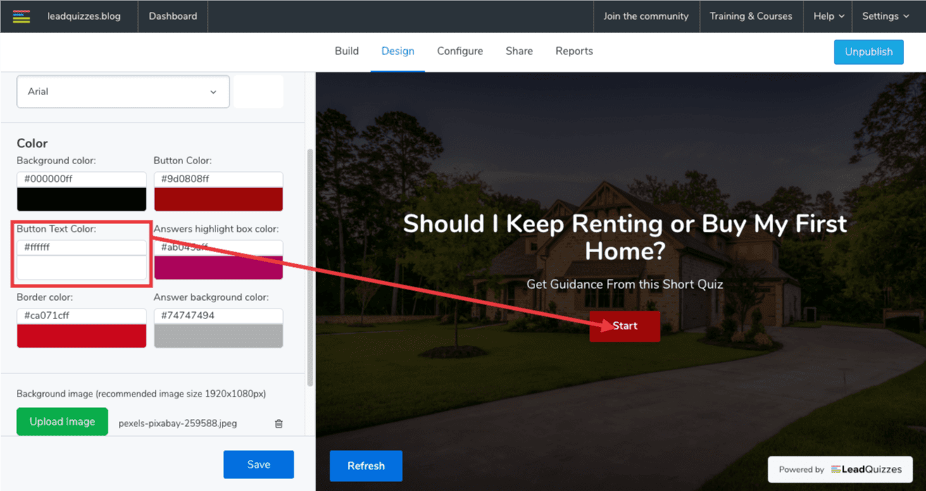 Advanced customization with LeadQuizzes