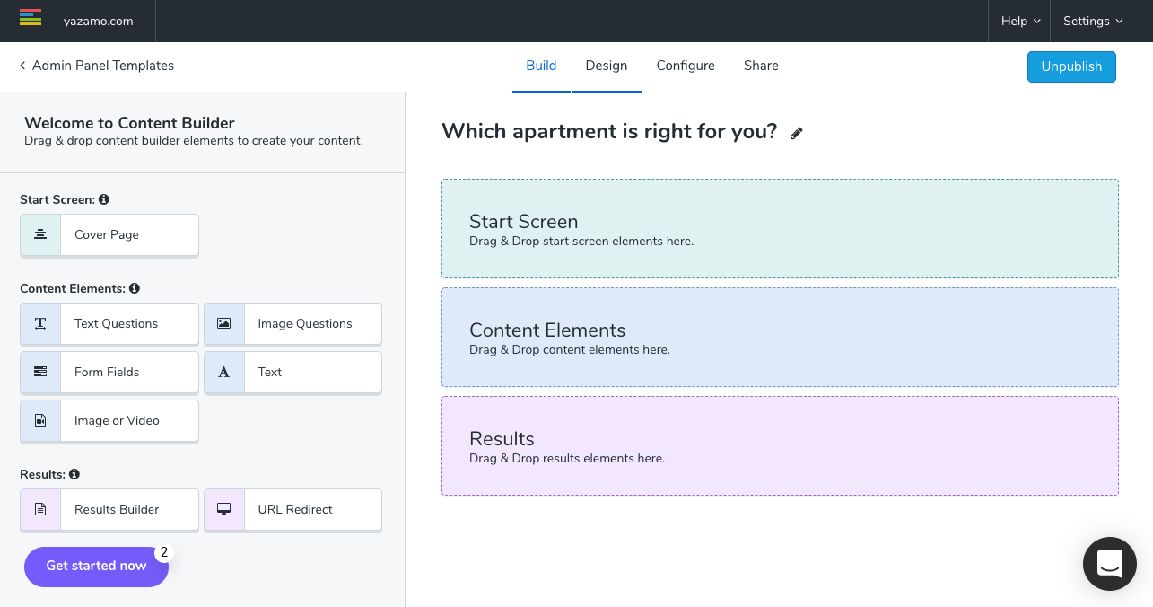 Customize the layout