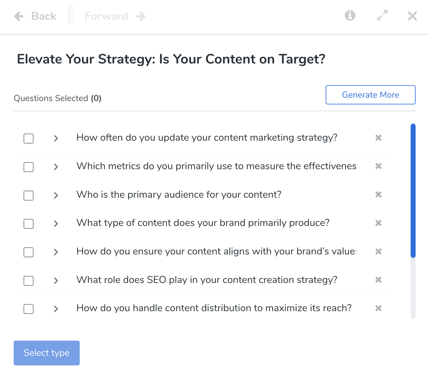 LeadQuizzes content strategy improvement