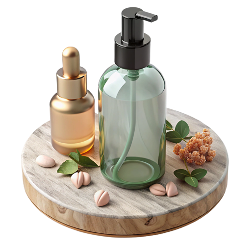 products on wooden