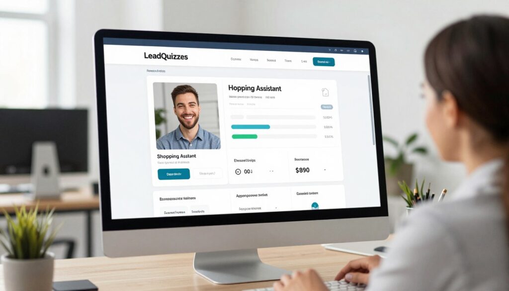 LeadQuizzes platform empowering businesses with shopping assistant templates