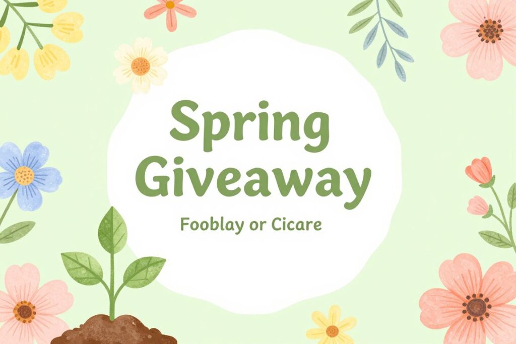 Spring season event giveaway template