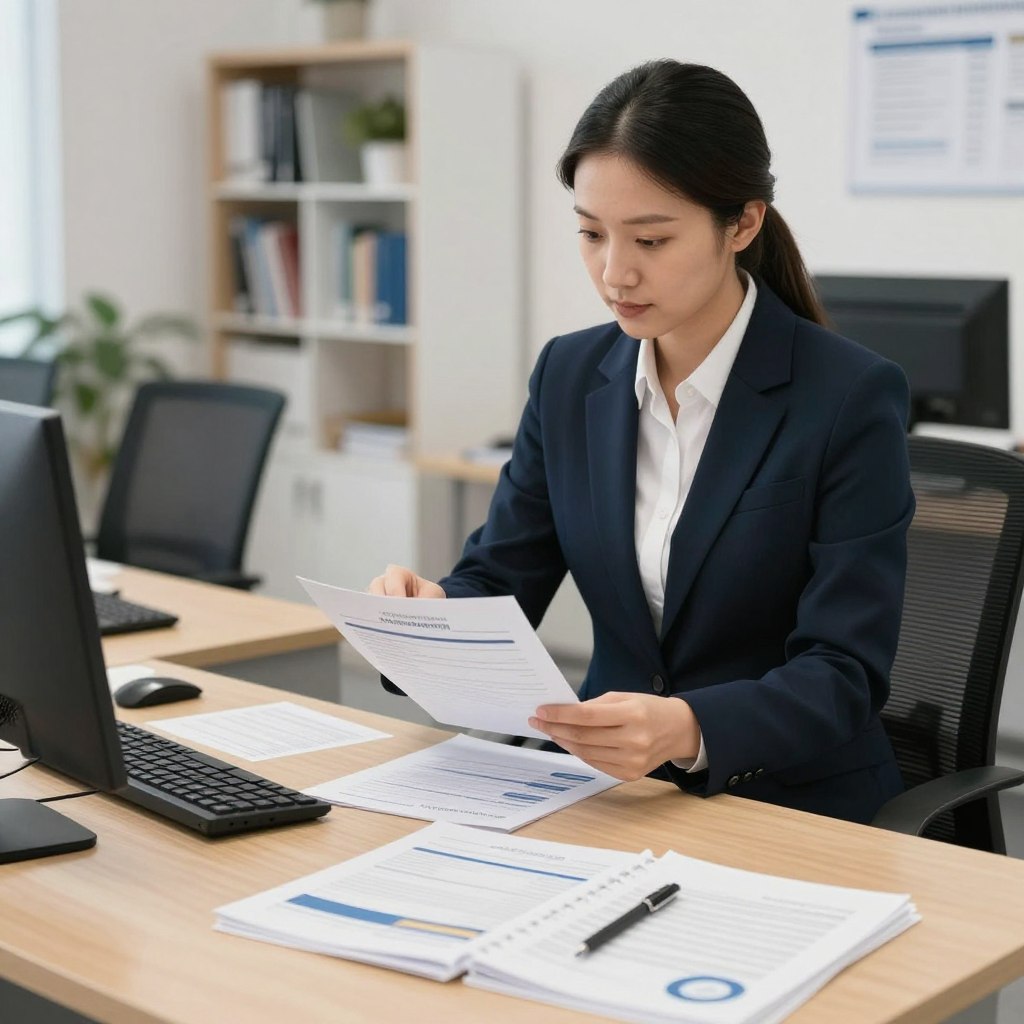 Training provider reviewing program inquiries