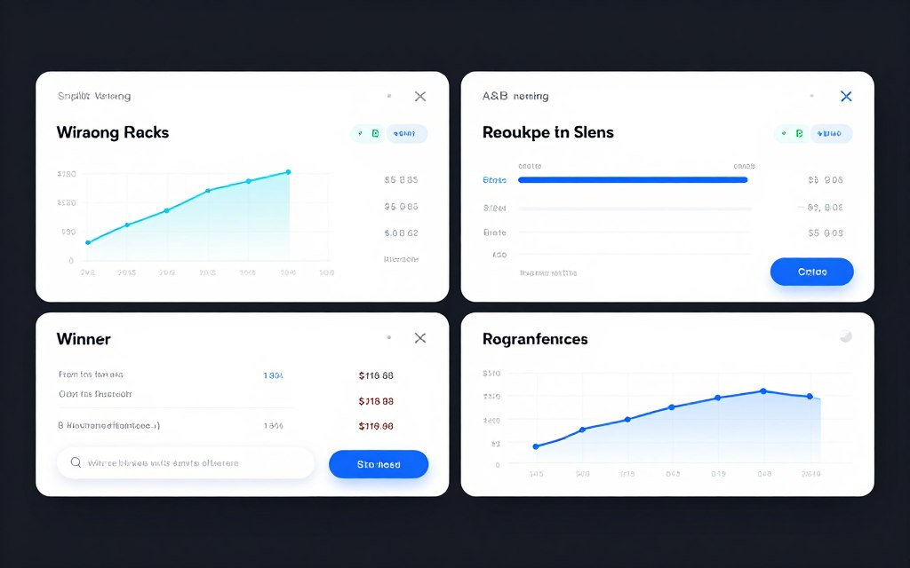 A/B testing dashboard showing form variant performance