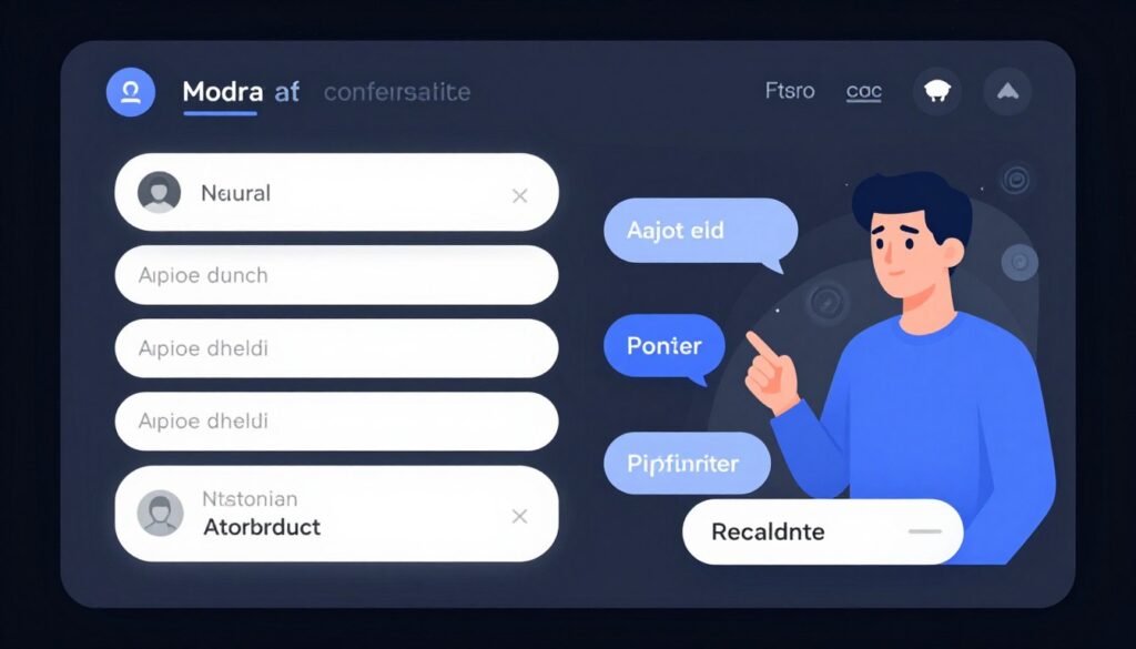 AI-powered conversational form interface