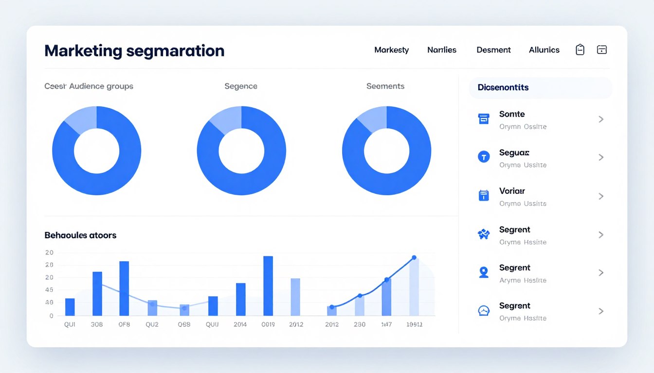 Audience segmentation dashboard showing quiz-based groups