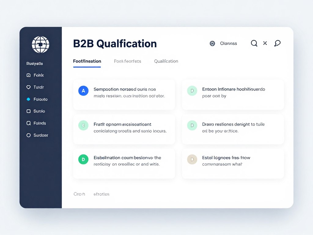 B2B service qualification quiz assessing business requirements