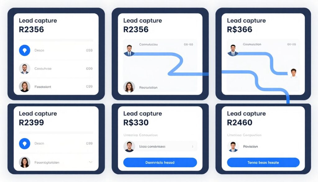 Comparison of lead capture form placement options