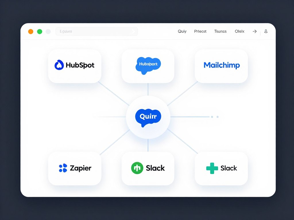 Integration dashboard showing connections to marketing platforms