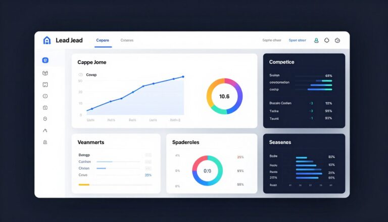 Lead capture forms for websites dashboard showing conversion analytics