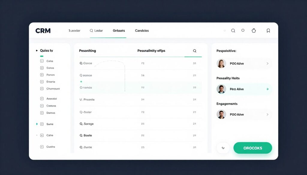 Lead profile showing quiz responses and behavioral data