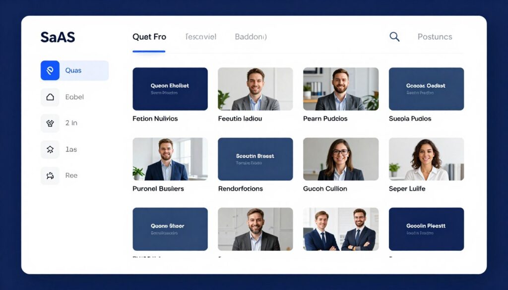 LeadQuizzes platform interface showing template library